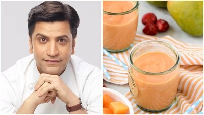 Make Chef Kunal Kapur’s creamy papaya smoothie for vrat breakfast.