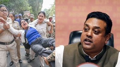 BJP spokesperson Sambit Patra said that India is more than what is happening at Jantar Mantar since past few days. (RAJ K RAJ /HT PHOTO and ANI)