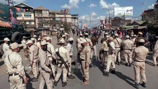 Security has been tightened along the NH 2 in Kangpokpi district in view of Thongam's visit