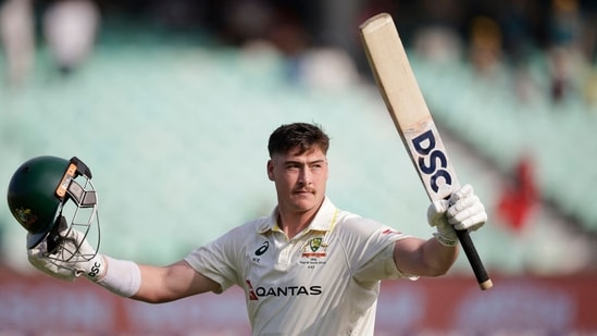 Matt Renshaw after his century against South Africa.