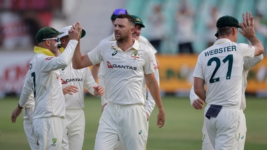 Josh Hazlewood picked up the early wicket of Ryan Rickleton