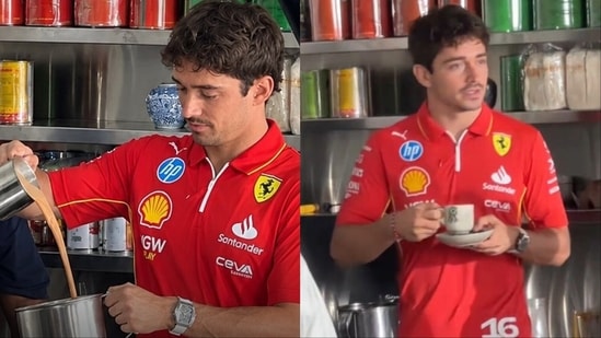 Charles Leclerc gets brewing before the Singapore Grand Prix