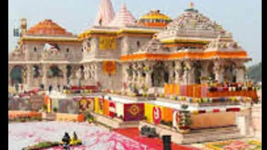 The case pertains to alleged pilferage of cash offerings made by devotees at the Ram temple in Ayodhya. (HT file)