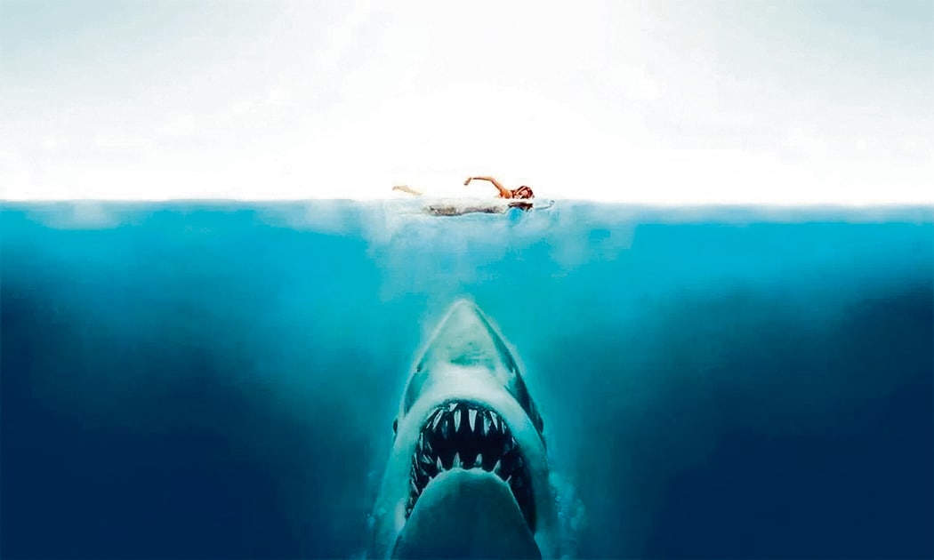 Do you hear it too?: The deep, ominous two-note motif of the tuba in Jaws (1975) vibrates with the threat of an unseen predator. Do you hear it too?: The deep, ominous two-note motif of the tuba in Jaws (1975) vibrates with the threat of an unseen predator.