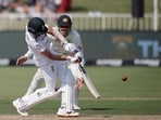 Keshav Maharaj and Simon Harmer are extending the South African first innings. Keshav Maharaj and Simon Harmer are extending the South African first innings.
