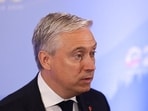 Canada’s finance minister Francois-Philippe Champagne speaks to the media as finance ministers and central bank governors from G20 countries meet in Asheville, North Carolina, US on September 1. (REUTERS)