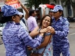 On Saturday, about 41,000 security personnel turned the Capital into a fortress.