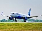 IndiGo flight 6E 6115, operating from Delhi to Chennai on October 11, 2026, was diverted to Hyderabad after smoke was detected from a customer’s personal electronic device. (Photo for representation)(HT Photo)