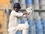 Mumbai Ranji trophy captain Siddhesh Lad in action against Chandigarh. (Prakash Parsekar/HT) Mumbai Ranji trophy captain Siddhesh Lad in action against Chandigarh. (Prakash Parsekar/HT)