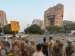 On Sunday, police will try to stop protesters from converging on Jantar Mantar and from entering the New Delhi district. (RAJ K RAJ /HT PHOTO)
