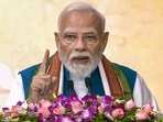 Prime Minister Narendra Modi addresses the gathering during the Golden Jubilee celebrations of Jaigopal Garodia Hindu Vidyalaya Matriculation Higher Secondary School, in Chennai.(@NarendraModi)
