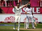 Pat Cummins picked up the wicket of Wiaan Mulder.