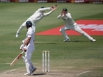 Steve Smith taking the catch of David Bedingham. Steve Smith taking the catch of David Bedingham.