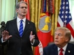 Scott Bessent, US treasury secretary, left, and US President Donald Trump (Bloomberg)