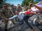 Those detained ranged from former chief ministers and lawyers to social media influencers and student leaders. (Sanchit Khanna/Hindustan Times)