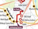 Key locations during the CJP protest on October 10. (HT Print)