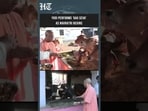 UP CM Yogi Adityanath Performs ‘Gau Seva’ at Balrampur Temple Gaushala on Navratri