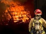 A three-alarm Minneapolis fire broke out at a commercial building on East Franklin Avenue.