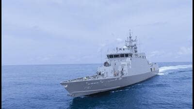 Navy to commission third anti-submarine warfare craft Mangrol Navy to commission third anti-submarine warfare craft Mangrol