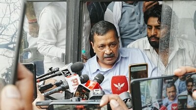 AAP national convenor Arvind Kejriwal was detained by Delhi Police on October 10 while heading towards Jantar Mantar for a protest demanding the resignation of Chief Election Commissioner Gyanesh Kumar. AAP national convenor Arvind Kejriwal was detained by Delhi Police on October 10 while heading towards Jantar Mantar for a protest demanding the resignation of Chief Election Commissioner Gyanesh Kumar.