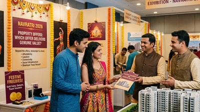 Navratri 2026: Festive offers may sweeten property deals but homebuyers should look beyond freebies and discounts to assess a home’s price, location, connectivity and the developer’s track record. (Photo for representational purposes only) (Gemini-generate photo)