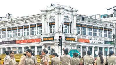 Photo of the Regal Cinema corner was snapped on Sunday afternoon. (Mayank Austen Soofi) Photo of the Regal Cinema corner was snapped on Sunday afternoon. (Mayank Austen Soofi)