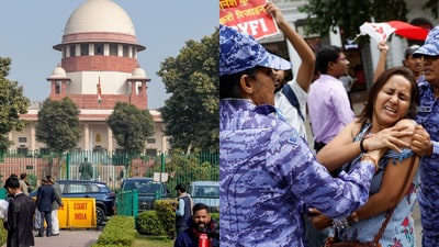 The Supreme Court’s direction that peaceful, unarmed protesters in Delhi cannot be detained except in accordance with the “procedure established by law” invokes one of the Constitution’s most consequential protections against arbitrary State action. (PTI/Reuters) The Supreme Court’s direction that peaceful, unarmed protesters in Delhi cannot be detained except in accordance with the “procedure established by law” invokes one of the Constitution’s most consequential protections against arbitrary State action. (PTI/Reuters)