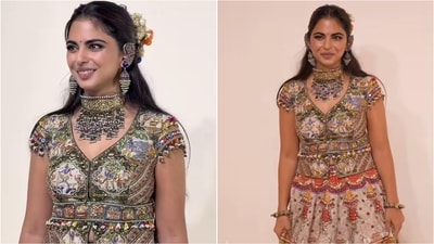 Isha Ambani brings maximalist glamour to Swadesh anniversary celebrations. (Instagram) Isha Ambani brings maximalist glamour to Swadesh anniversary celebrations. (Instagram)