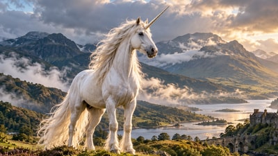 Scotland adopted the mythical unicorn as its national animal, reflecting its association with strength, bravery and purity. Scotland adopted the mythical unicorn as its national animal, reflecting its association with strength, bravery and purity.