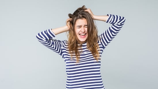 Often during stress, people pull their hair. 