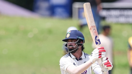 KL Rahul was dismissed for four against Andhra. 