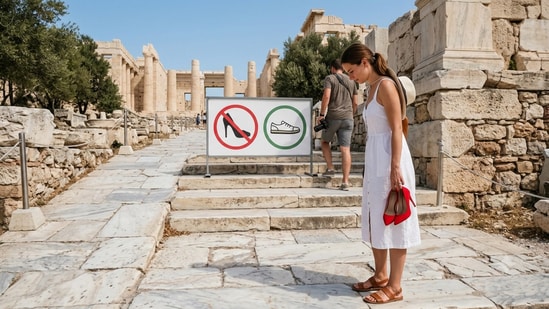 Greece has footwear rules at select historic sites. (Representational image generated using AI)