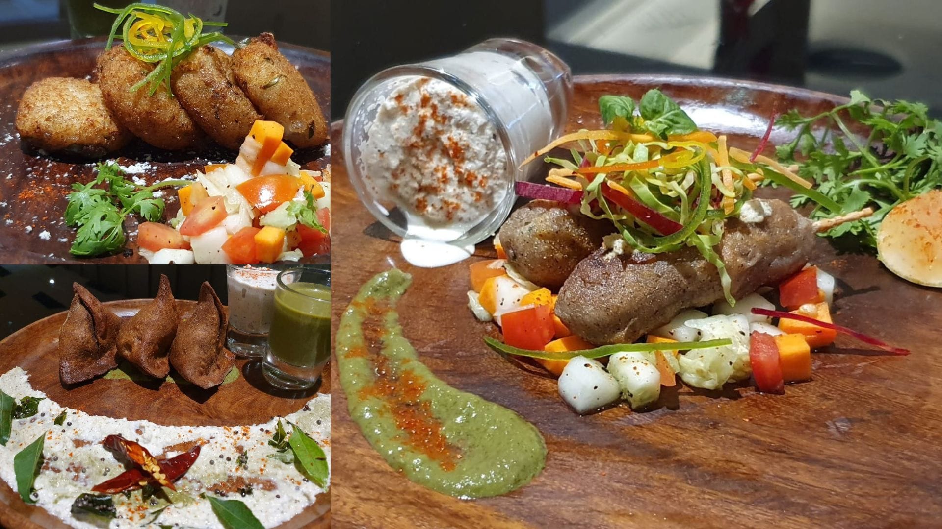Cutlets, Arbi Seek Kebabs and Singhare Ke Aate Ke Samosa are available at Ramada Hotel Cutlets, Arbi Seek Kebabs and Singhare Ke Aate Ke Samosa are available at Ramada Hotel