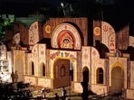 “Chironton Bangla”; Bengali village setting, with Goddess Durga depicted as an ordinary household woman has been set up in Lucknow’s Rabindra Palli area. (Sourced)