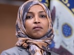 Ilhan Omar, the Democratic congresswoman whose home was searched by federal agents. (AP Photo/J. Scott Applewhite, File)(AP Photo/J. Scott Applewhite)