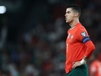 Portugal forward Cristiano Ronaldo gestures during the 2026 World Cup qualifiers.(AFP)