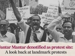 Delhi Police on Monday de-notified Jantar Mantar in Lutyen’s Delhi as a designated protest venue, naming Ramlila Ground, Burari Ground and CBD Ground in Shahdara – spread out across the city, as the new sites for demonstrations.