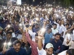 MPSC aspirants began protesting in Pune after the drug inspector exam paper was leaked and the recruitment process cancelled. (PTI)