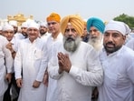 Newly appointed Punjab Pradesh Congress Committee (PPCC) President Pargat Singh, All India Congress Committee (AICC) General Secretary and Punjab in-charge Sachin Pilot and other leaders, during a visit to the Golden Temple, in Amritsar, Thursday, Oct. 8, 2026.