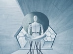 The robot allegedly touched the girl's buttocks and made thrusting motions against her.