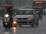 Commuters drenched during rain