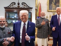 মার্কিন প্রেসিডেন্ট ডোনাল্ড ট্রাম্পের সঙ্গে ভারতের প্রধানমন্ত্রী নরেন্দ্র মোদী।