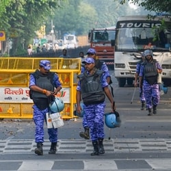 On Monday, the Jantar Mantar has been de-notified as a designated protest venue. (In picture: Heavy Security barricade amid CJP's Jantar Mantar protest call against CEC Gyanesh Kumar)