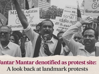 Delhi Police on Monday de-notified Jantar Mantar in Lutyen’s Delhi as a designated protest venue, naming Ramlila Ground, Burari Ground and CBD Ground in Shahdara – spread out across the city, as the new sites for demonstrations.
