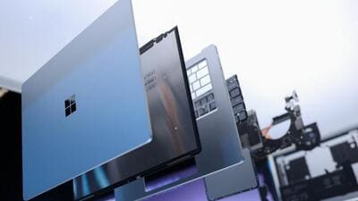 An expanded view of Surface Laptop Ultra stands on display at Microsoft Windows & Surface event where new on-device AI capabilities for Windows PCs using Nvidia's new RTX Spark chips were announced, in San Francisco. (REUTERS FILE PHOTO) An expanded view of Surface Laptop Ultra stands on display at Microsoft Windows & Surface event where new on-device AI capabilities for Windows PCs using Nvidia's new RTX Spark chips were announced, in San Francisco. (REUTERS FILE PHOTO)