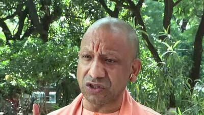 Chief minister Yogi Adityanath speaks to the media in Gorakhpur on Monday. (ANI PHOTO)