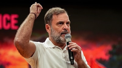 New Delhi: Leader of Opposition in the Lok Sabha Rahul Gandhi addresses a press conference, at AICC headquarters, in New Delhi, Monday, Oct. 12, 2026. (PTI Photo/Arun Sharma)(PTI10_12_2026_000087B) (PTI) New Delhi: Leader of Opposition in the Lok Sabha Rahul Gandhi addresses a press conference, at AICC headquarters, in New Delhi, Monday, Oct. 12, 2026. (PTI Photo/Arun Sharma)(PTI10_12_2026_000087B) (PTI)