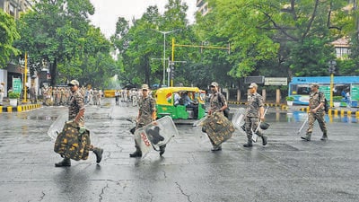 The personnel were to stay in Delhi till Monday night. (Vipin Kumar/HT Photo)