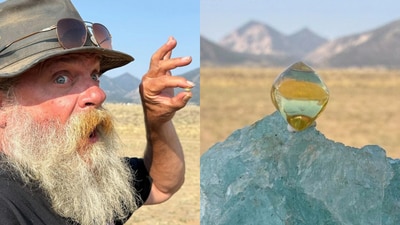 The diamond found at Arkansas' state park. (Associated Press)