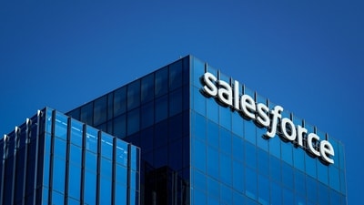 Salesforce stock rises after Bank of America upgrades its rating on AI growth. (Photographer: Al Drago/Bloomberg) (Bloomberg) Salesforce stock rises after Bank of America upgrades its rating on AI growth. (Photographer: Al Drago/Bloomberg) (Bloomberg)